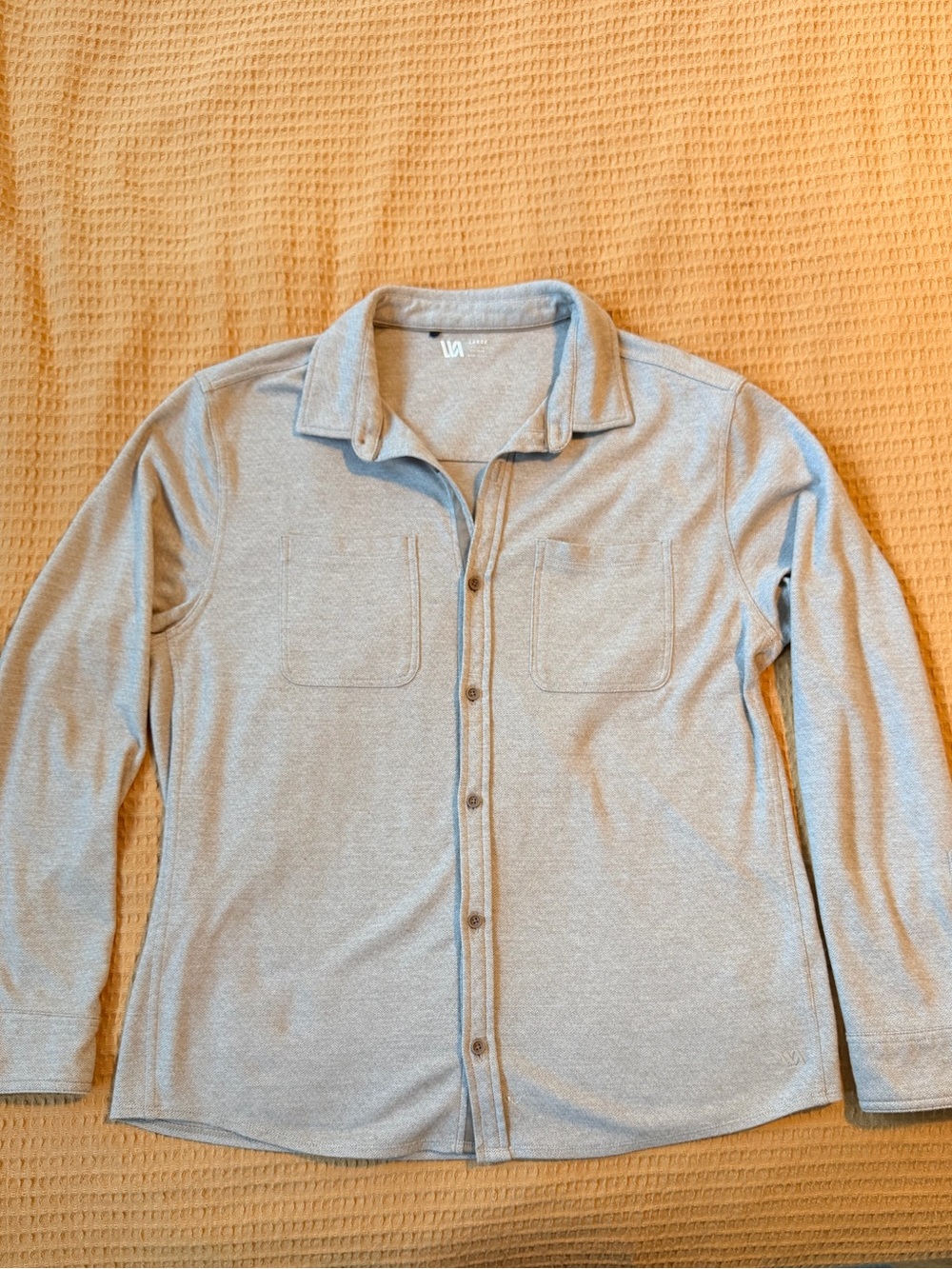 VRST Light Gray Button-Front Shirt Jacket